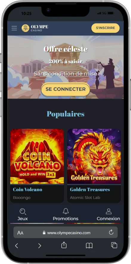 Olympe Casino pour iPhone